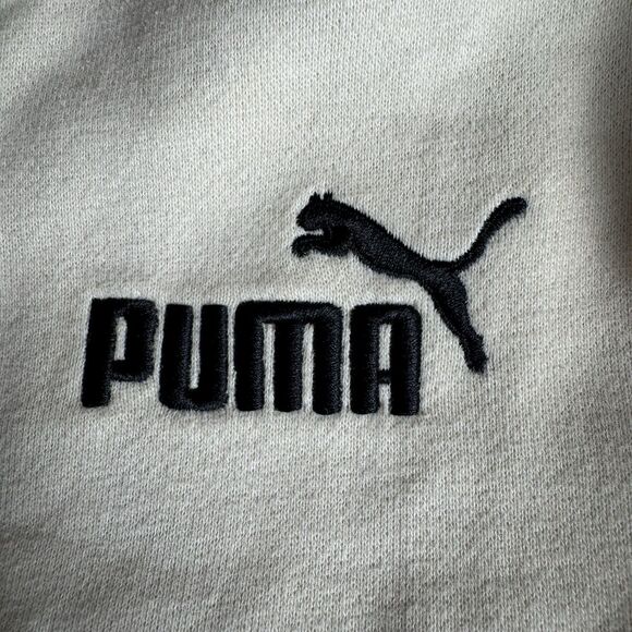 Puma 2 Piece Girls Medium 10/12 Tan Pull Over Sweatshirt & Jogging Shorts New - Picture 6 of 10